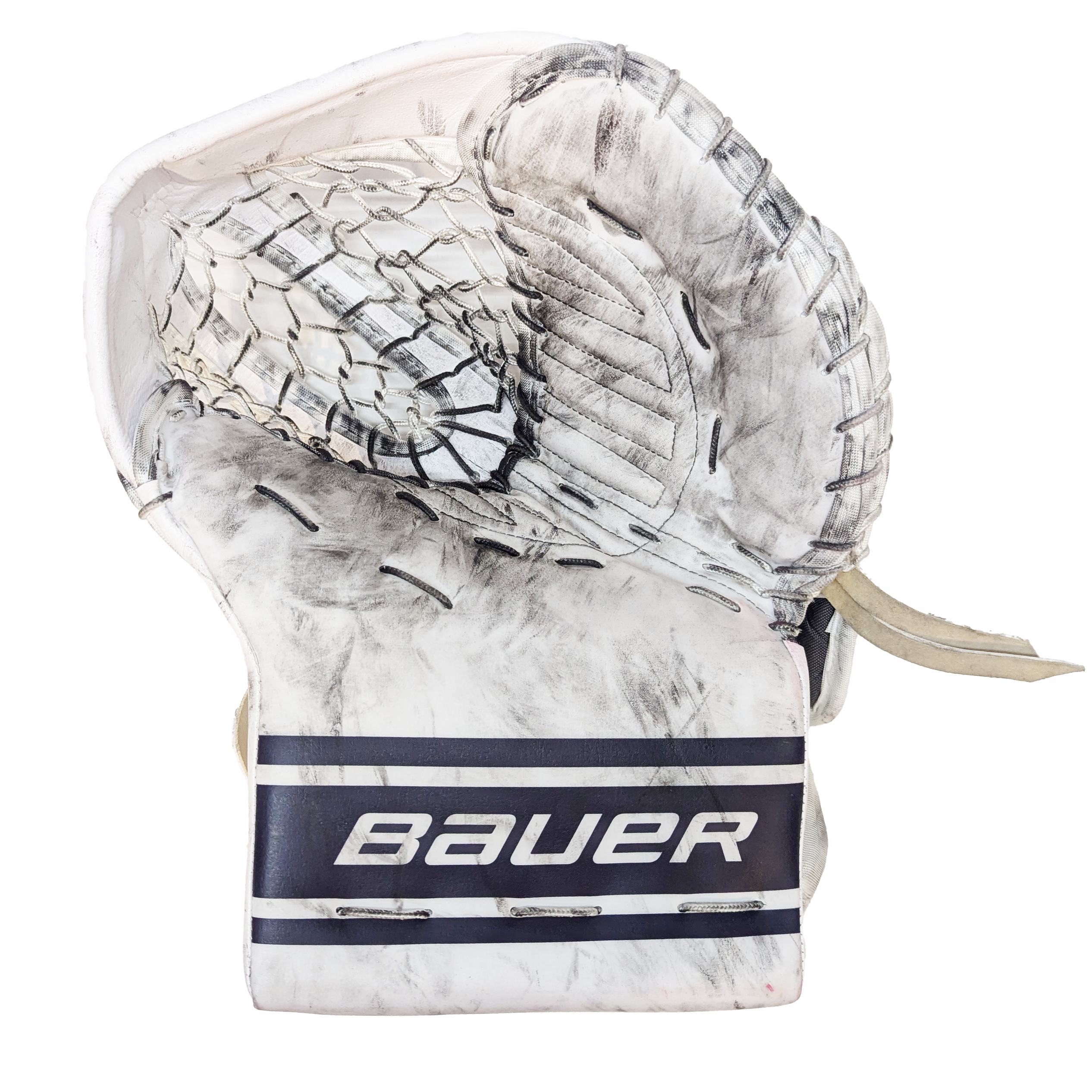 Bauer Vapor Hyperlite 2 - Gant de gardien de but Pro Stock d'occasion (bleu marine/blanc)